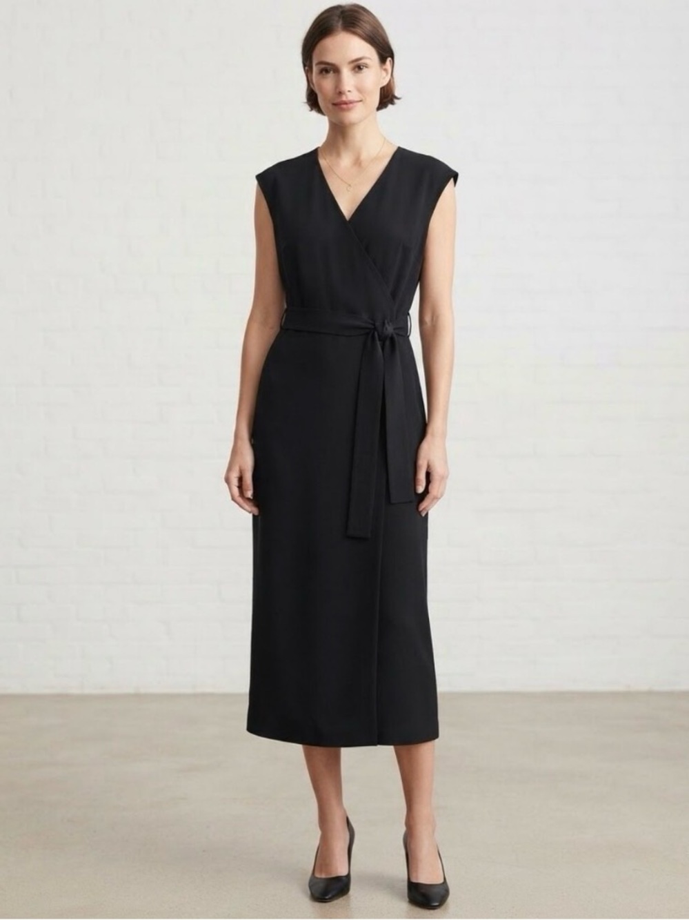 Everlane Japanese GoWeave Wrap Dress, Size 8